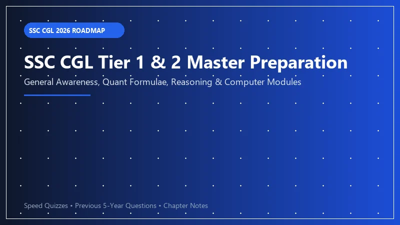 SSC CGL Preparation Blueprint